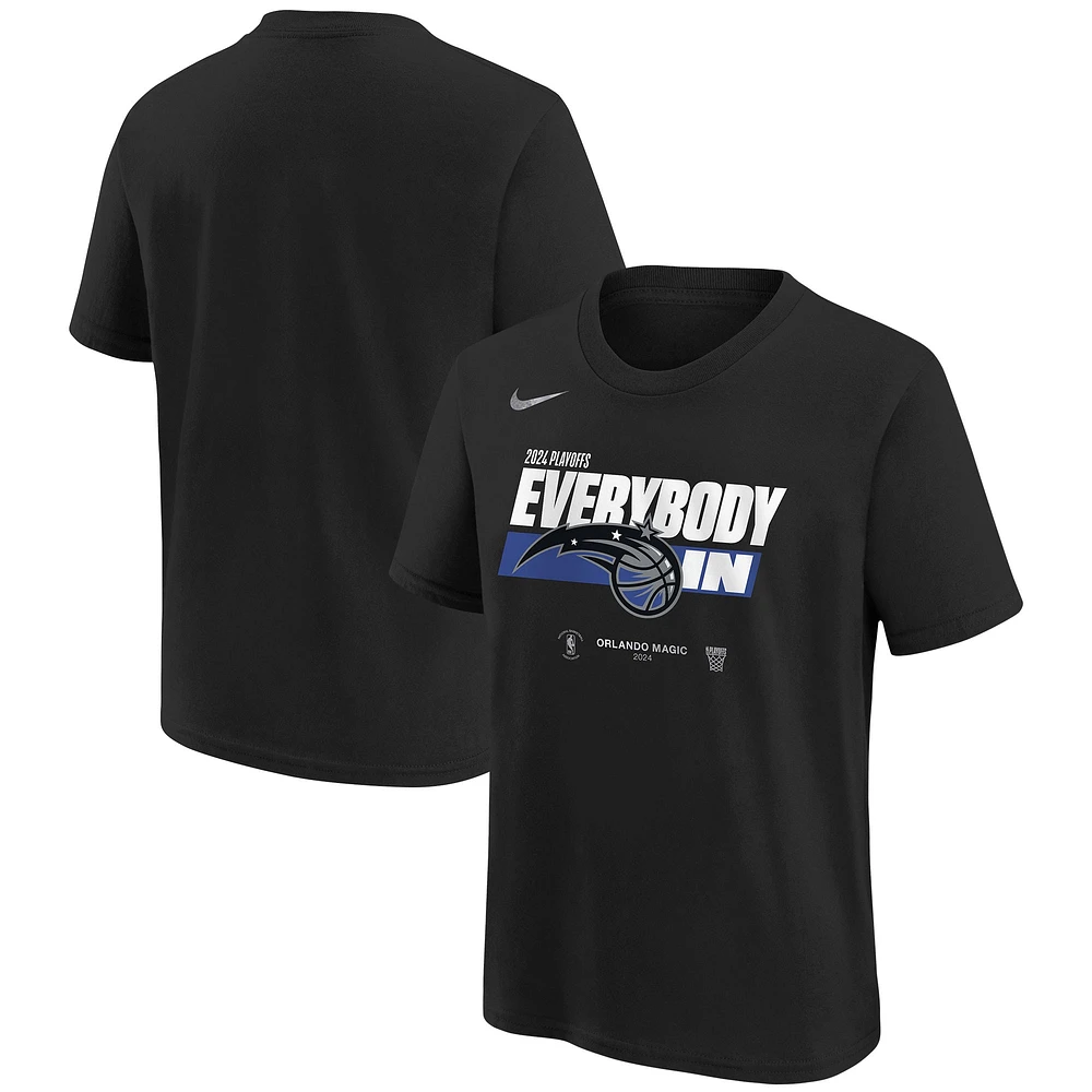 T-shirt Nike noir Orlando Magic 2024 NBA Playoffs Mantra pour jeune