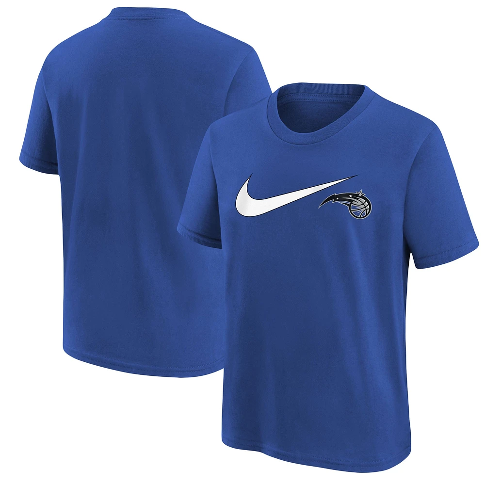 T-shirt Nike bleu Orlando Magic Swoosh pour jeune