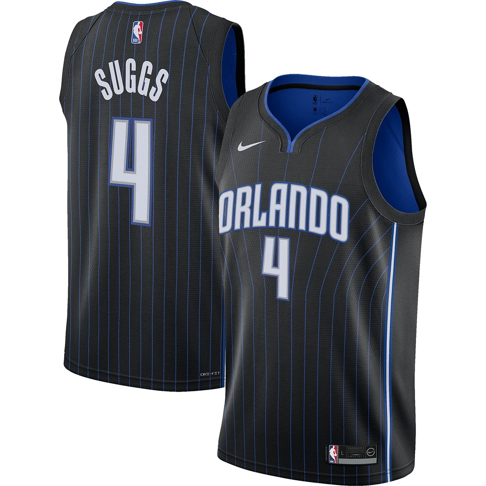 Youth Nike Jalen Suggs Black Orlando Magic Swingman Jersey - Icon Edition