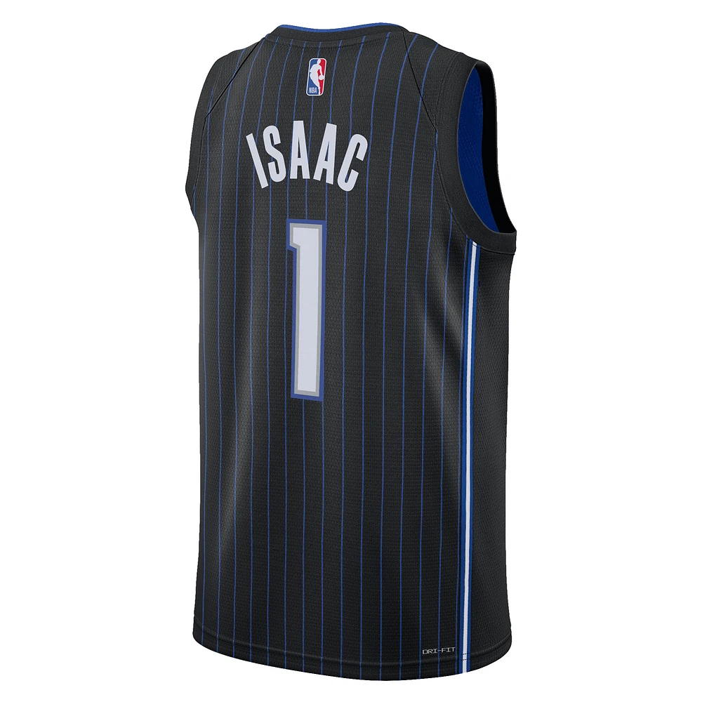 Youth Nike Jonathan Isaac Black Orlando Magic Swingman Jersey - Icon Edition