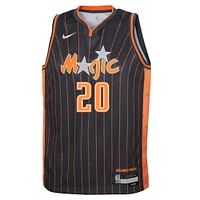 Maillot Nike Markelle Fultz Anthracite Orlando Magic Swingman pour jeunes - Édition Ville