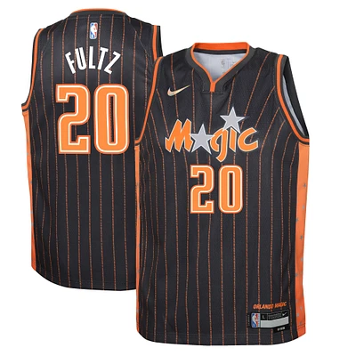 Maillot Nike Markelle Fultz Anthracite Orlando Magic Swingman pour jeunes - Édition Ville