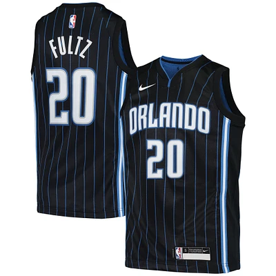 Maillot Nike Markelle Fultz noir Orlando Magic Swingman pour jeune - Édition Icon