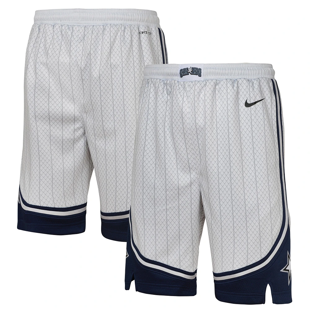 Short Nike blanc pour jeune Orlando Magic City Edition Swingman Performance 2024/25