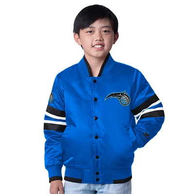 Veste à boutons-pression complète Scout Varsity Orlando Magic bleue pour jeunes