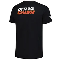 T-shirt unisexe noir à imprimé graphique Ottawa Charge