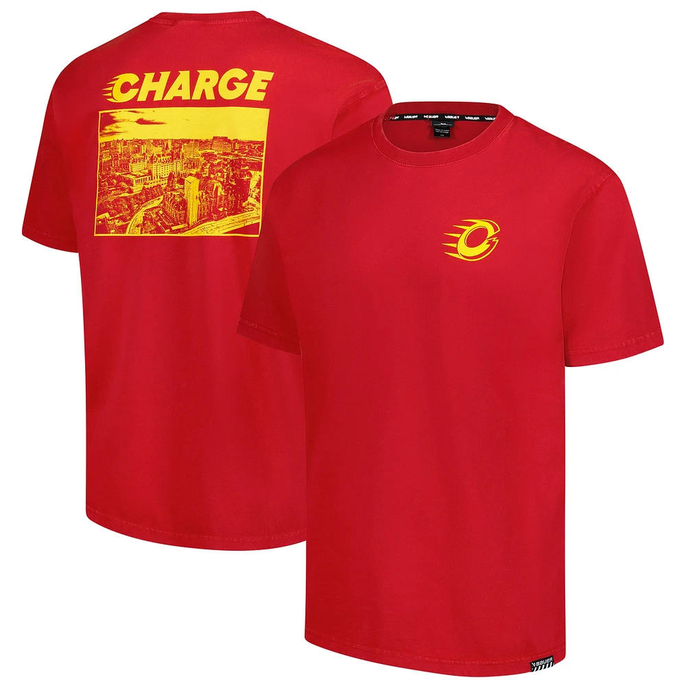 Unisex Red Ottawa Charge Boxy T-Shirt