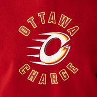 Women's  Red Ottawa Charge Ultimate Pullover Hoodie