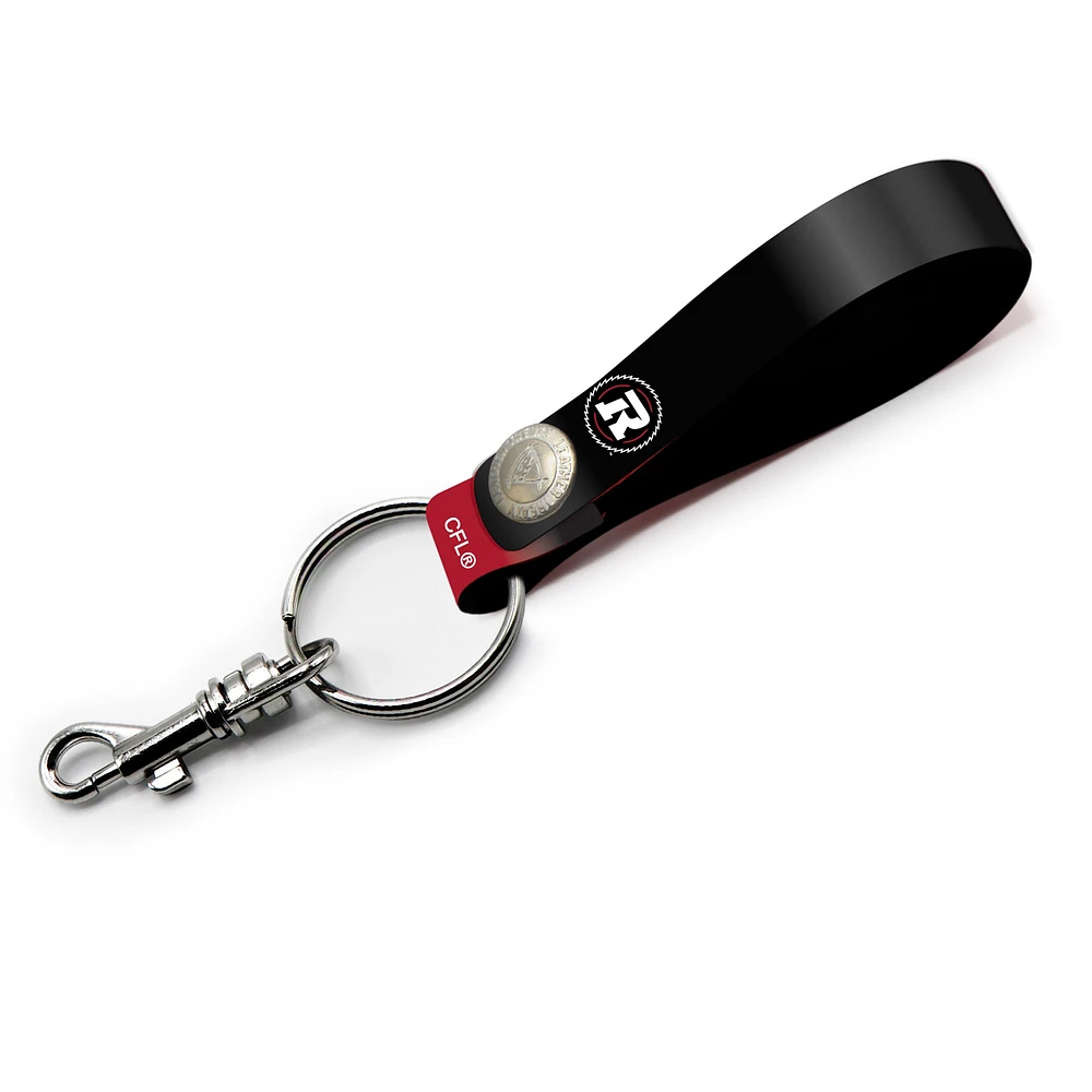 Ottawa Redblacks Personalized Leather Loop Keychain