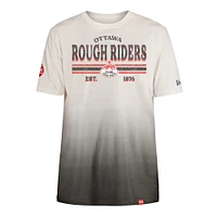 Men's New Era Black/Cream Ottawa Rough Riders Turf Traditions T-Shirt