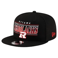 Men's New Era Black Ottawa Redblacks Sideline 9FIFTY Snapback Hat