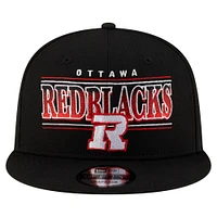 Men's New Era Black Ottawa Redblacks Sideline 9FIFTY Snapback Hat