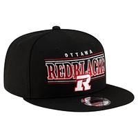 Men's New Era Black Ottawa Redblacks Sideline 9FIFTY Snapback Hat