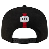 Men's New Era Black Ottawa Redblacks Sideline 9FIFTY Snapback Hat