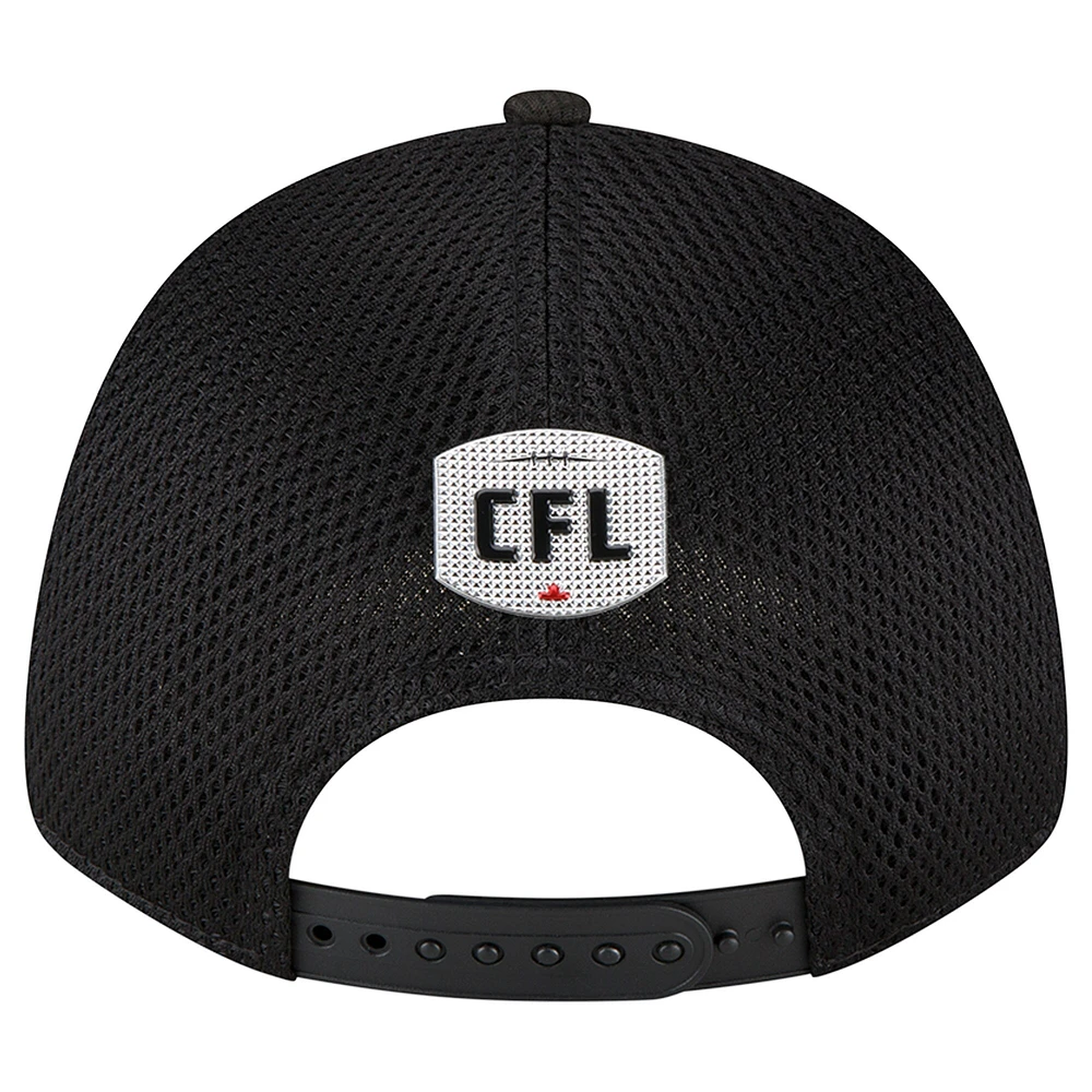 Casquette réglable 9FORTY Sideline Ottawa Redblacks New Era pour homme, noire