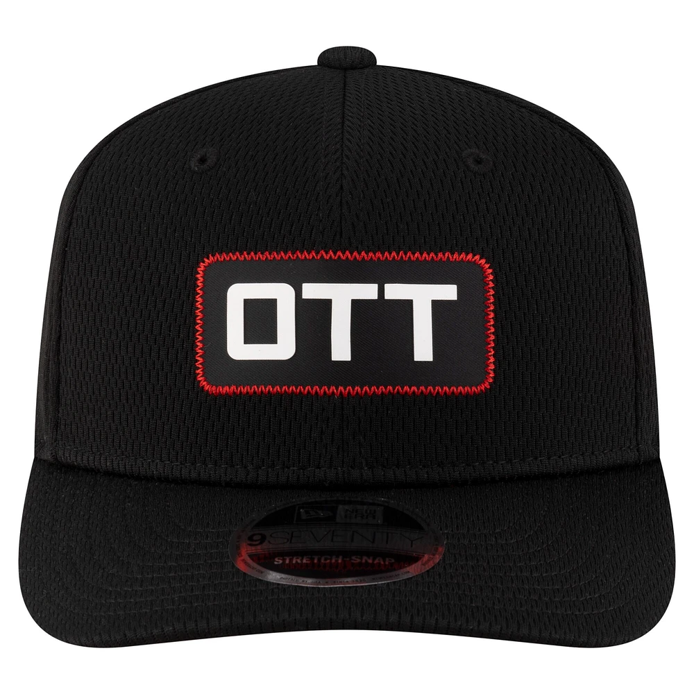 Men's New Era Black Ottawa Redblacks Sideline 9SEVENTY Stretch-Snap Hat