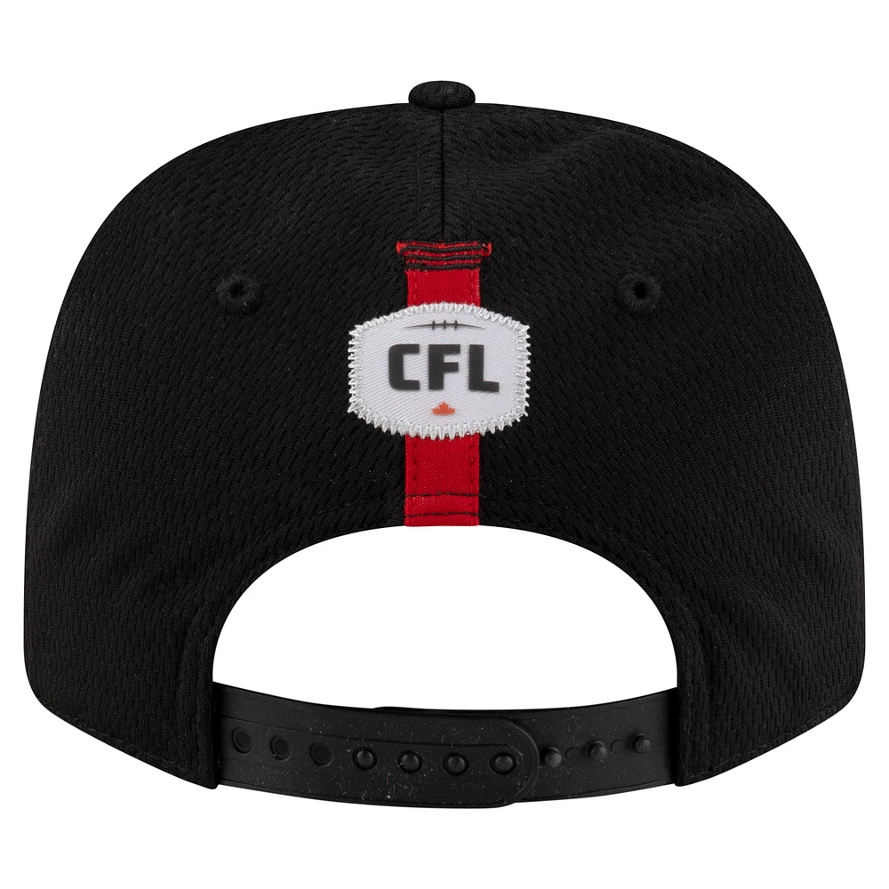 Men's New Era Black Ottawa Redblacks Sideline 9SEVENTY Stretch-Snap Hat