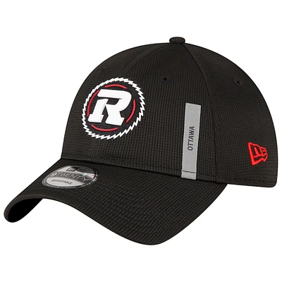 Men's New Era  Black Ottawa Redblacks Sideline 9TWENTY Adjustable Hat