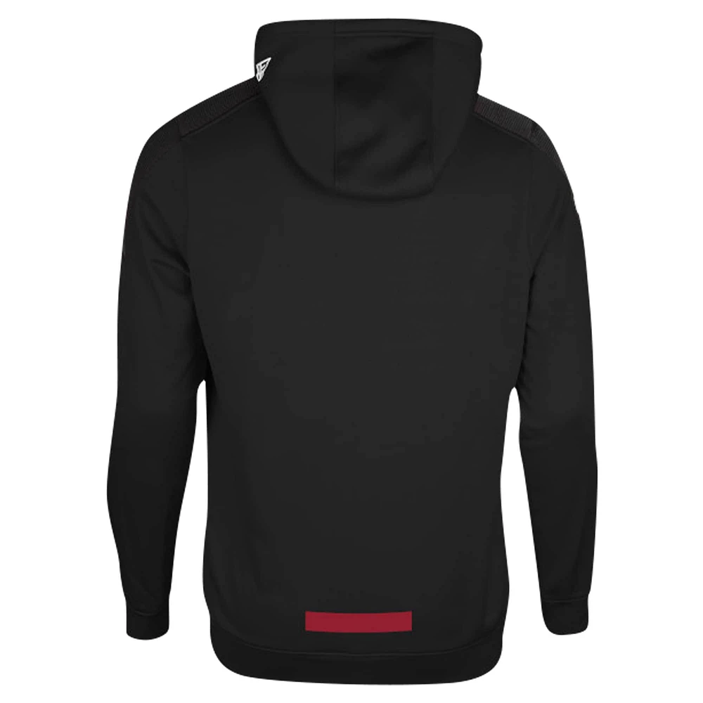 Men's New Era Black Ottawa Redblacks Sideline Shuffle Pullover Hoodie