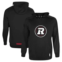 Sweat à capuche noir New Era pour hommes, Ottawa Redblacks Sideline Shuffle