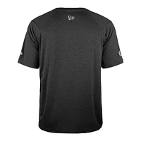 T-shirt de performance universitaire la ligne touche Ottawa Redblacks New Era pour homme, noir