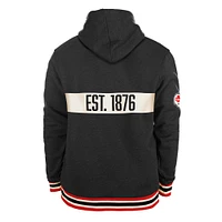 Men's New Era Black Ottawa Rough Riders Turf Traditions Pullover Hoodie