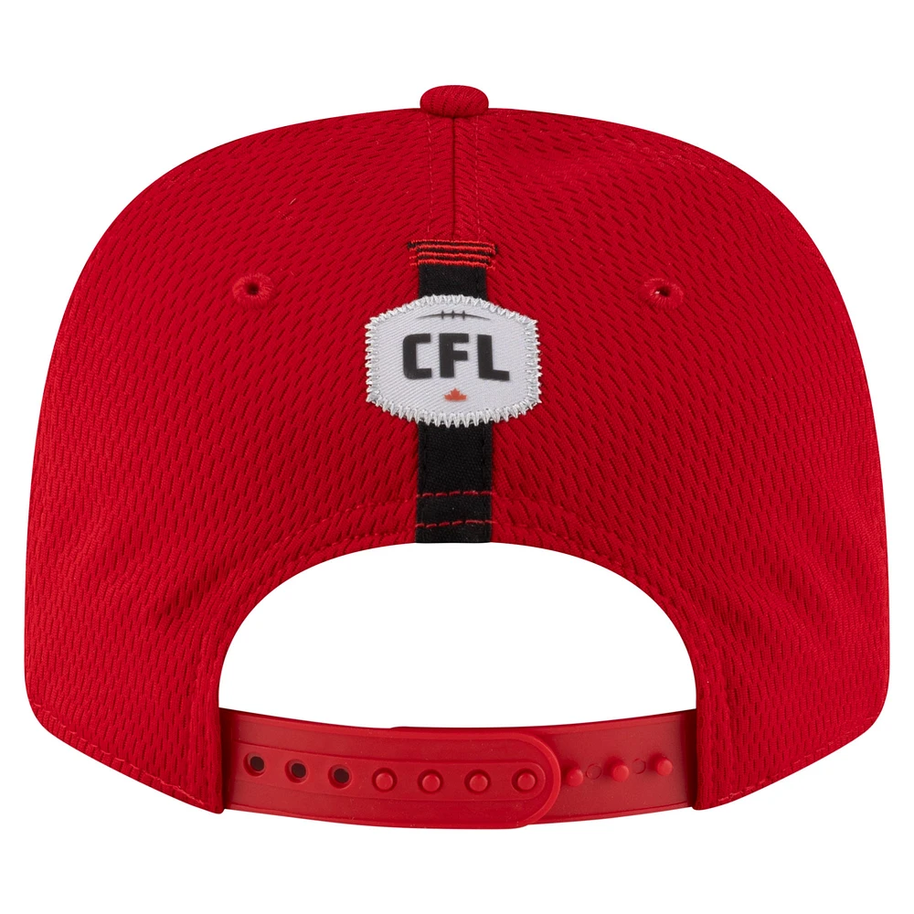 Men's New Era Red Ottawa Redblacks Sideline Alternate 9SEVENTY Stretch-Snap Hat