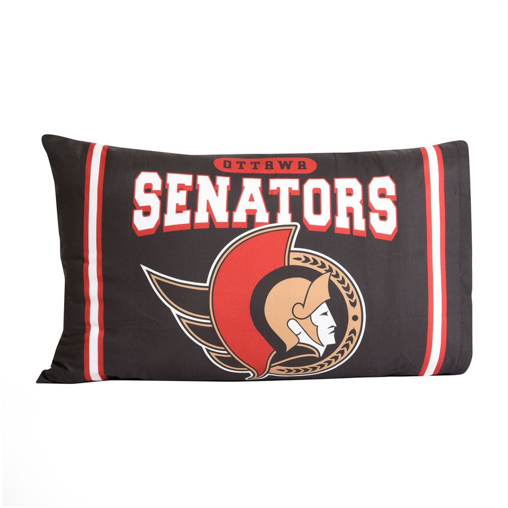 Black Ottawa Senators Team Logo 20'' x 30'' Two Pack Pillowcase Set