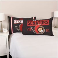 Black Ottawa Senators Team Logo 20'' x 30'' Two Pack Pillowcase Set