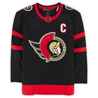 Maillot adidas authentique autographié par Brady Tkachuk des Sénateurs d'Ottawa avec l'inscription « NHL Debut 10/8/18 »