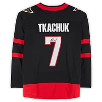 Maillot Fanatics Breakaway autographié par Brady Tkachuk des Sénateurs d'Ottawa noir