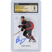 Brady Tkachuk Ottawa Senators Autographed 2020-21 Upper Deck SP Authentic #97 CGC Fanatics Witnessed Authenticated 9/10 Card