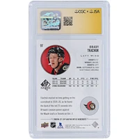 Brady Tkachuk Ottawa Senators Autographed 2020-21 Upper Deck SP Authentic #97 CGC Fanatics Witnessed Authenticated Auto 10 Card