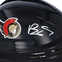 Casque mini noir autographié par Brady Tkachuk des Sénateurs d'Ottawa