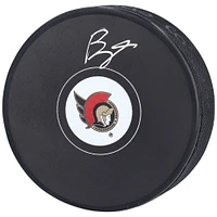 Brady Tkachuk Rondelle de hockey autographiée des Sénateurs d'Ottawa