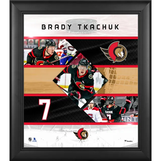 Brady Tkachuk Ottawa Senators 35.75'' x 24.25'' Hanging Framed Team Player  Poster