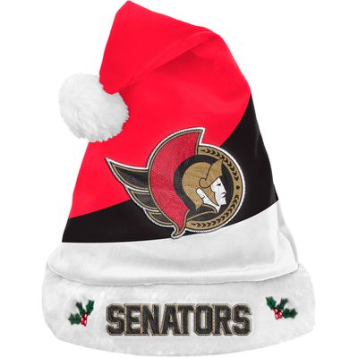 FOCO Ottawa Senators Logo Colorblock Santa Hat