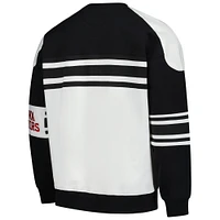 Men's Starter  White Ottawa Senators Defense Fleece Crewneck Pullover Sweatshirt