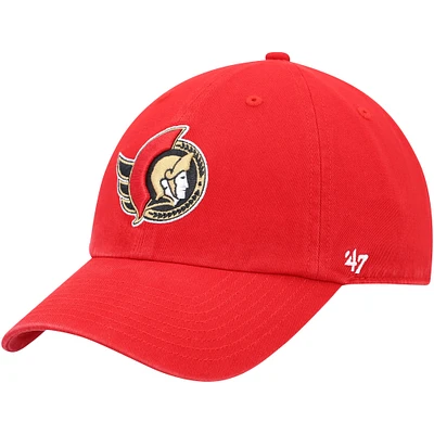 Men's '47 Red Ottawa Senators Team Clean Up Adjustable Hat