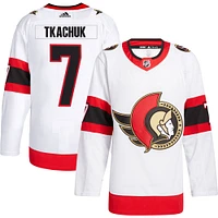 Maillot authentique adidas Brady Tkachuk pour homme, blanc, Ottawa Senators Away Primegreen