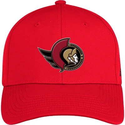 Men's adidas Red Ottawa Senators Structured - Flex Hat