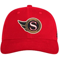 Men's adidas Red Ottawa Senators Washed Cotton - Flex Hat