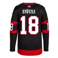 Men's adidas Tim Stutzle Black Ottawa Senators Home Primegreen Authentic Jersey