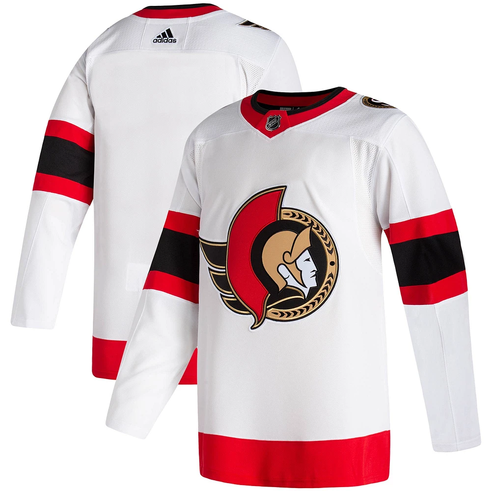 Men's adidas White Ottawa Senators 2020/21 Away - Authentic Jersey