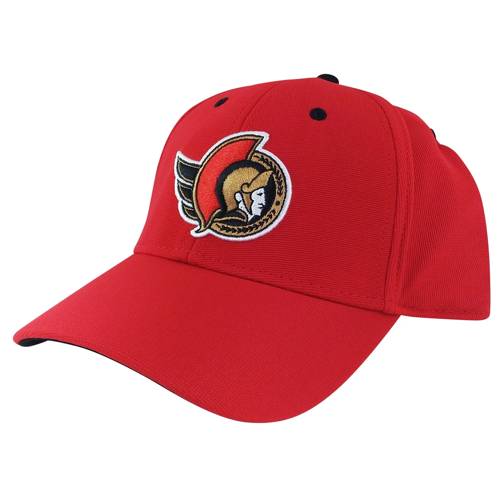 Men's American Needle Red Ottawa Senators E-Boss Primary Flex Hat