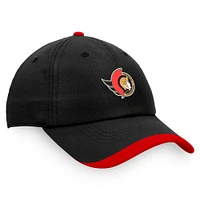 Fanatics pour hommes, noir/rouge, Sénateurs d'Ottawa, Repêchage 2022 de la LNH - Casquette réglable authentique Pro Rink Pinacle