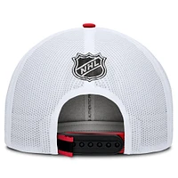 Men's Fanatics Black/White Ottawa Senators Authentic Pro Rink Meshback Structured Adjustable Hat