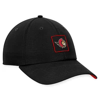 Men's Fanatics  Black Ottawa Senators Authentic Pro Adjustable Performance Hat