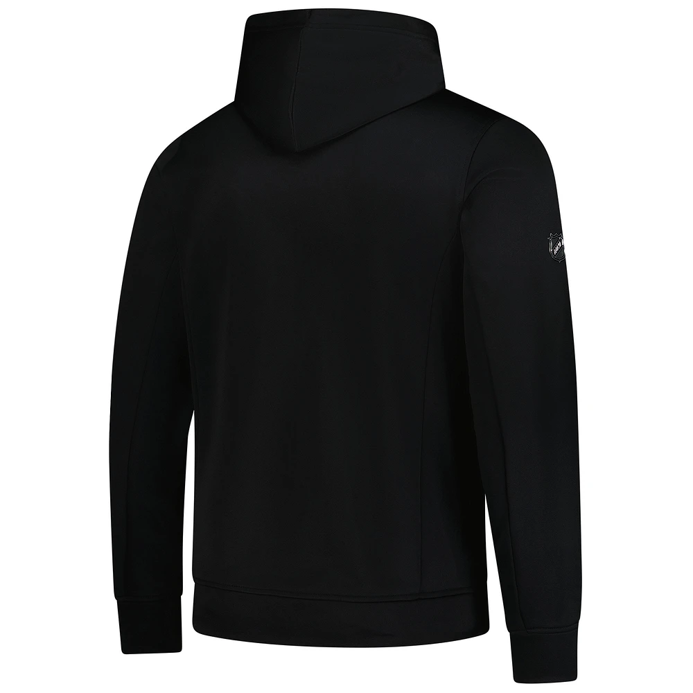 Men's Fanatics Black Ottawa Senators Authentic Pro Fleece Pullover Hoodie
