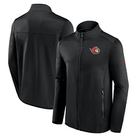 Men's Fanatics Black Ottawa Senators Authentic Pro Full-Zip Jacket